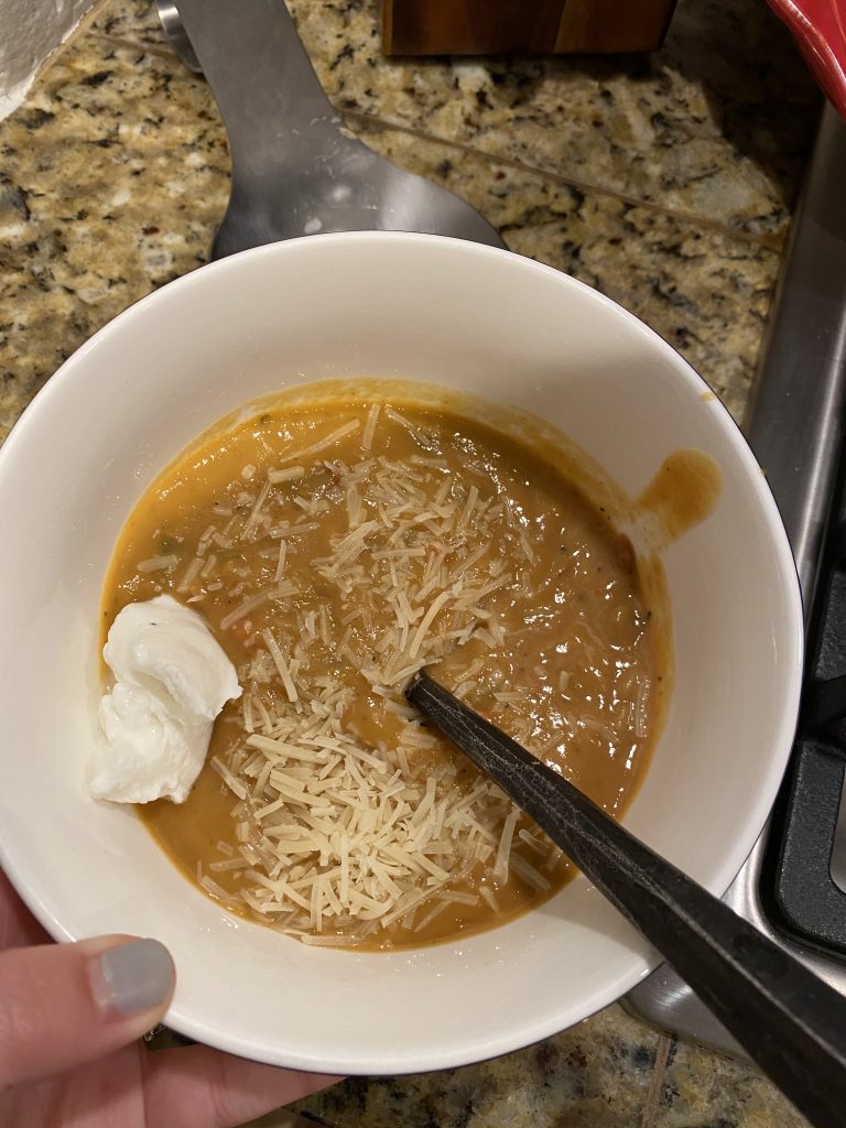 Chipotle pumpkin soup