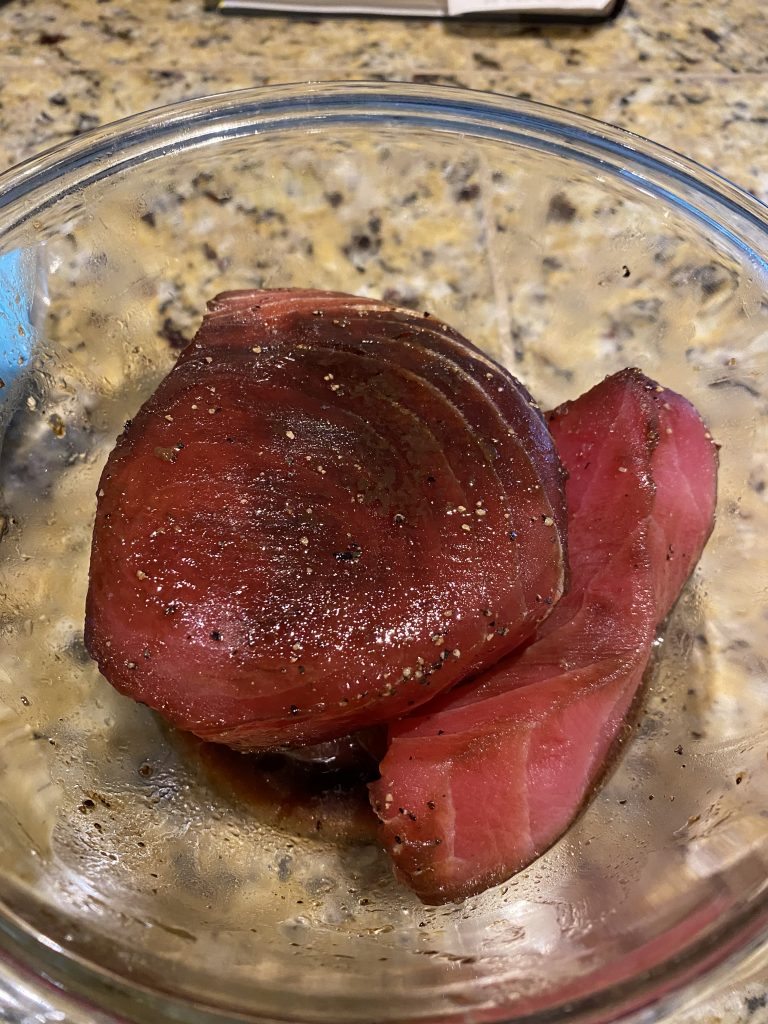 marinated ahi tuna