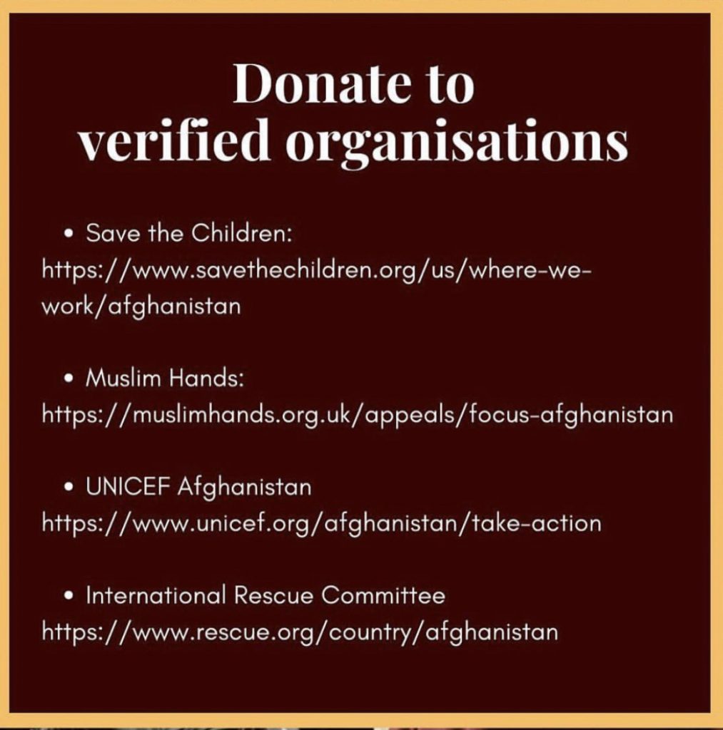 ways to help afghanistan